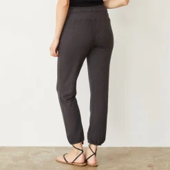 MONROW Supersoft Double Waist Sweat WASHEDBLACK Clearance